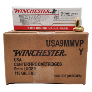 9mm - Winchester 115 Grain FMJ 1000 Round Value Pack